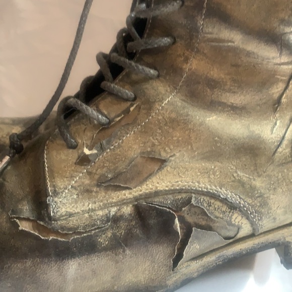 - Maison mihara Yasuhiro distressed deconstructed zipper boots - Picture 5 of 12